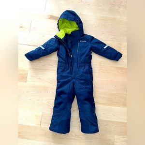 Columbia XXS (4-5) navy snowsuit